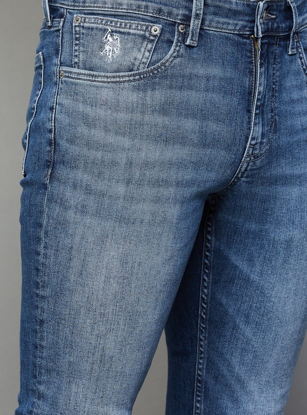 US POLO ASSN Washed Slim Tapered Jeans