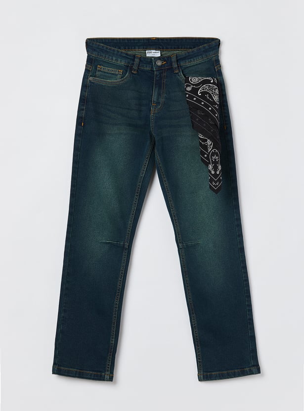 FAME FOREVER Boys Medium Wash Jeans