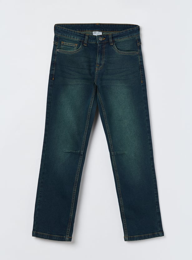 FAME FOREVER Boys Medium Wash Jeans