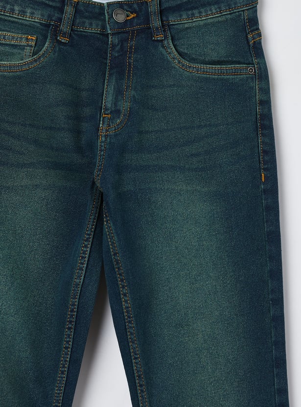 FAME FOREVER Boys Medium Wash Jeans