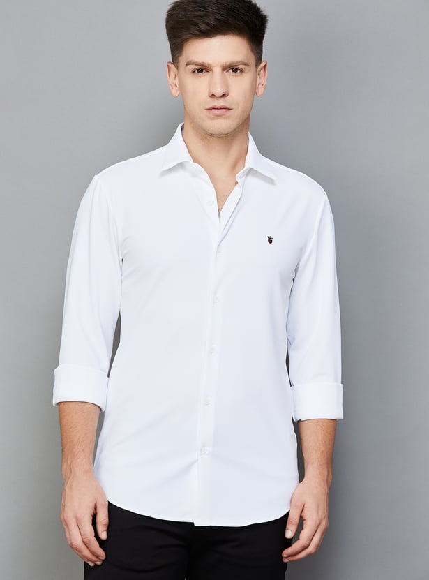 LP SPORT Solid Slim Fit Shirt