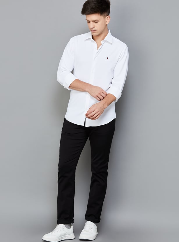 LP SPORT Solid Slim Fit Shirt