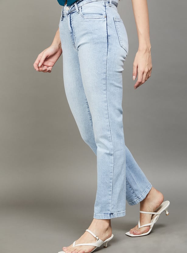 KRAUS Solid Straight Fit Jeans