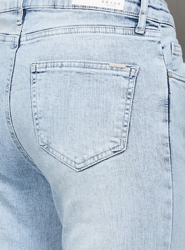 KRAUS Solid Straight Fit Jeans