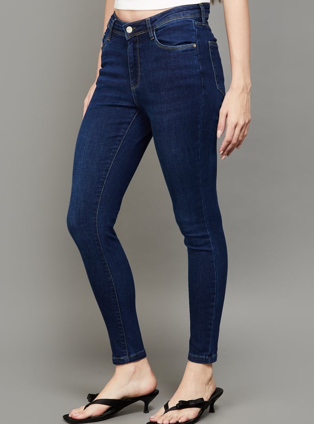 KRAUS Solid Skinny Fit Jeans