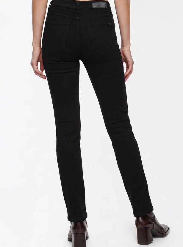 KRAUS Solid Straight Fit Jeans
