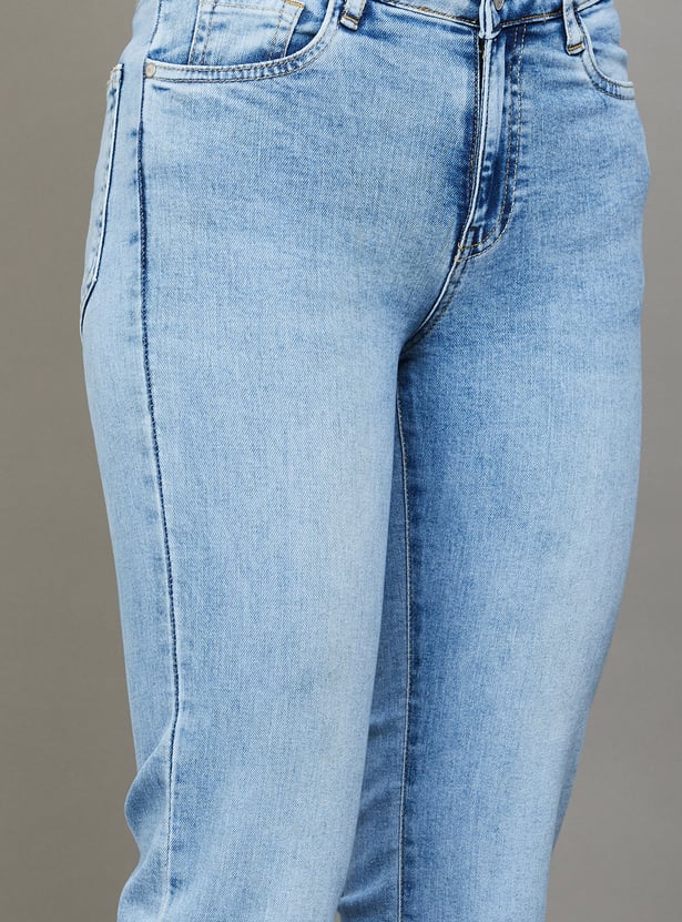 KRAUS Washed Straight Fit Jeans