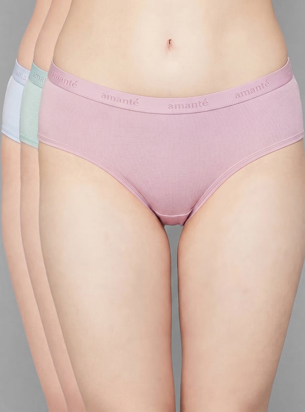 AMANTE Assorted Hipster Panties - Pack of 3