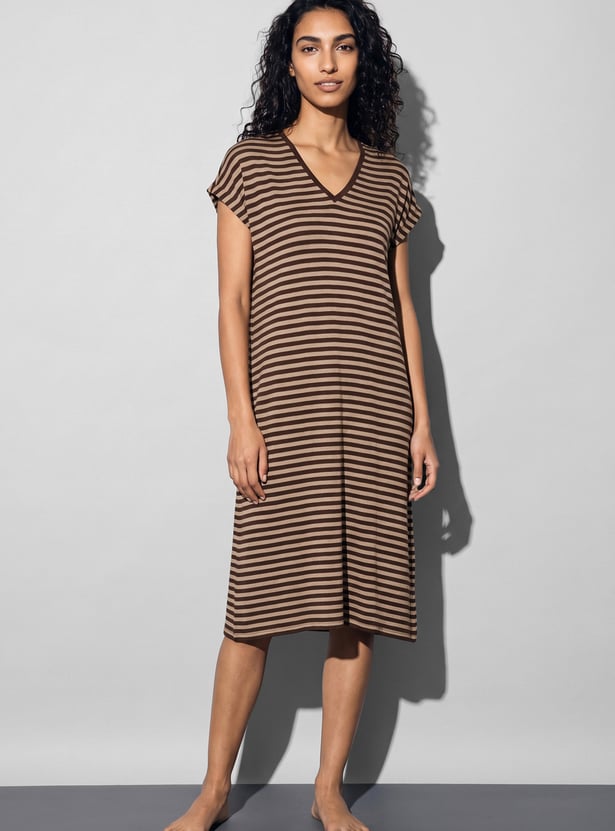 GINGER Striped Night Dress