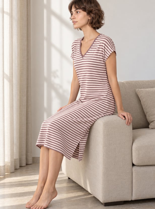 GINGER Striped Night Dress