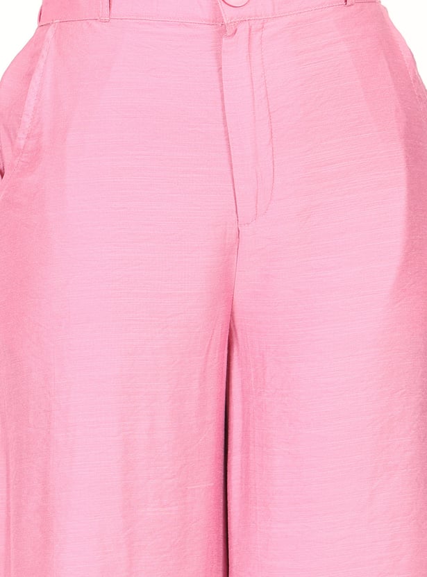 AURELIA Solid Kurti Palazzo Set