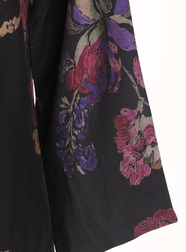 W Floral Print Straight Kurta Set