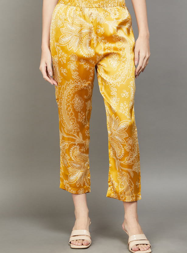 W Paisley Print Straight Kurta Set