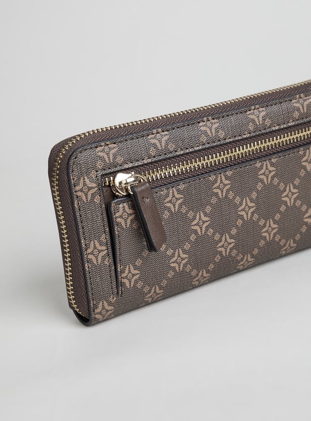 GINGER Patterned Zip-Around Wallet