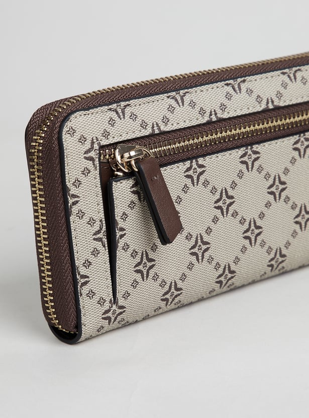 GINGER Patterned Zip-Around Wallet