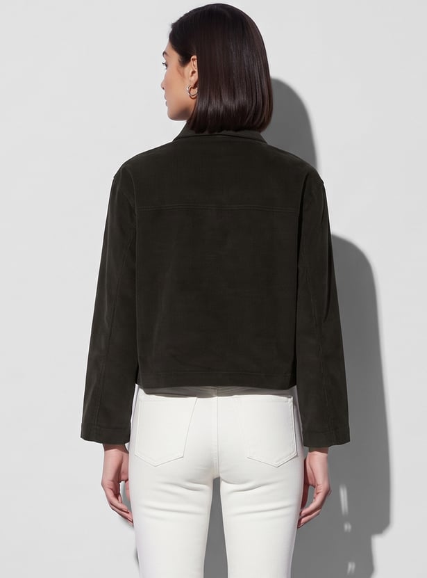 FAME FOREVER Corduroy Casual Jacket
