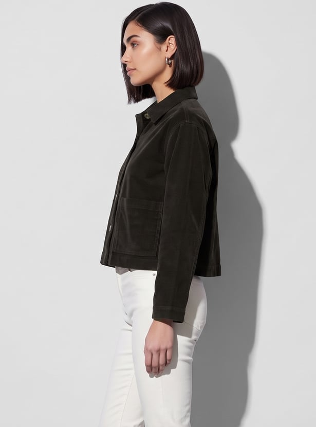 FAME FOREVER Corduroy Casual Jacket