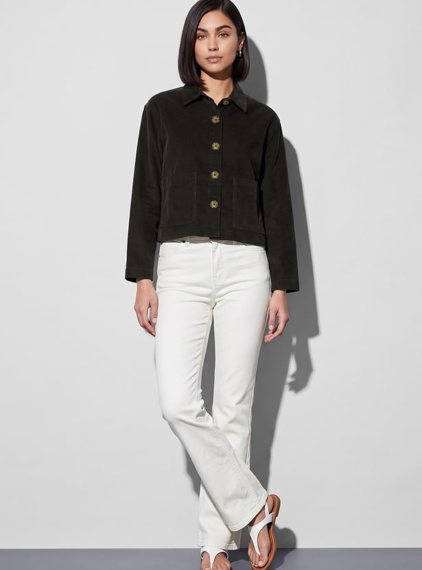FAME FOREVER Corduroy Casual Jacket