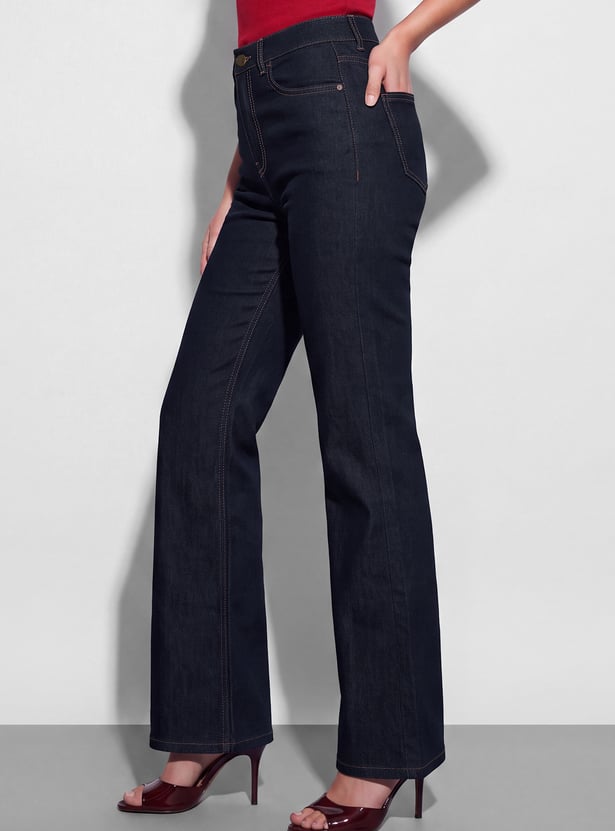 FAME FOREVER Solid Bootcut Jeans