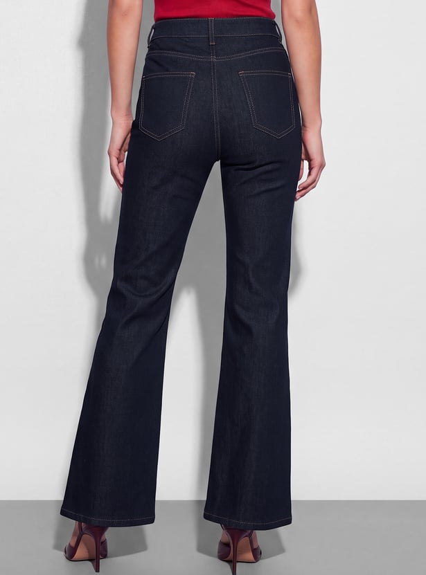 FAME FOREVER Solid Bootcut Jeans