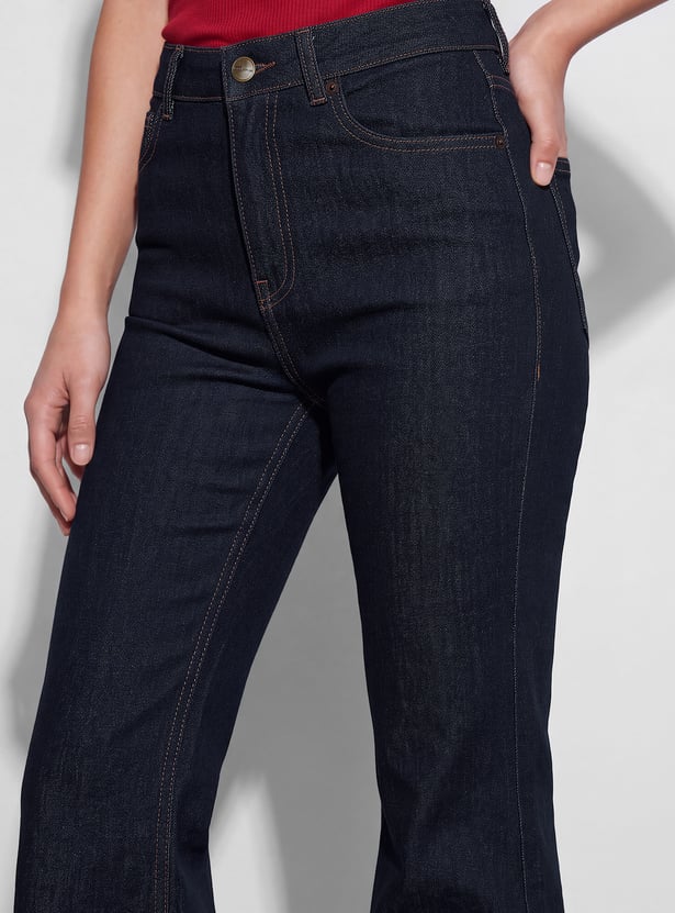 FAME FOREVER Solid Bootcut Jeans