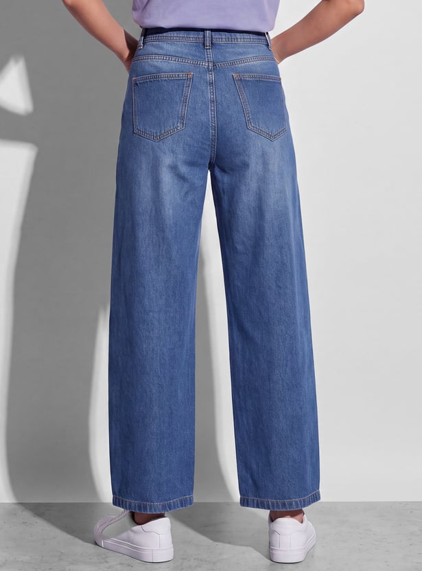FAME FOREVER Washed Baggy Fit Jeans