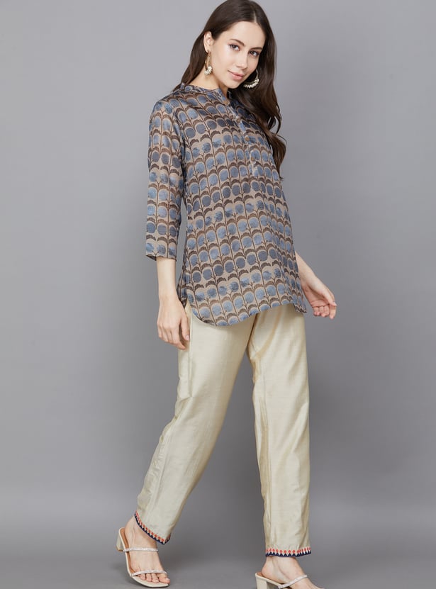 SPAN Solid Straight Pants