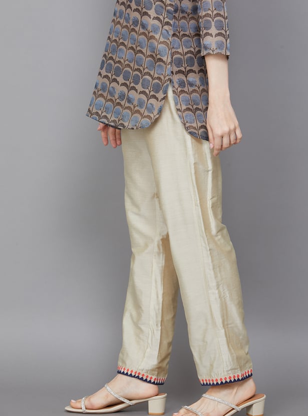 SPAN Solid Straight Pants