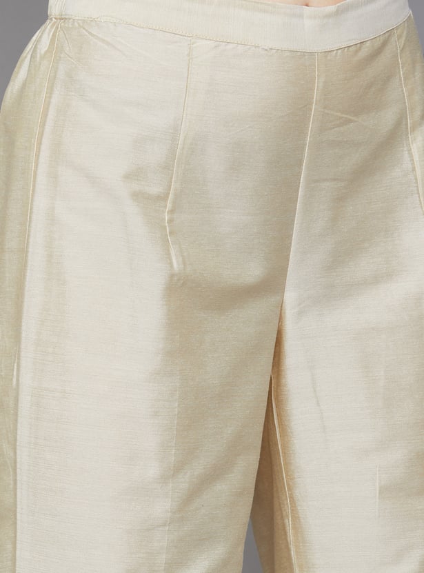 SPAN Solid Straight Pants