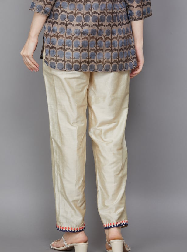 SPAN Solid Straight Pants