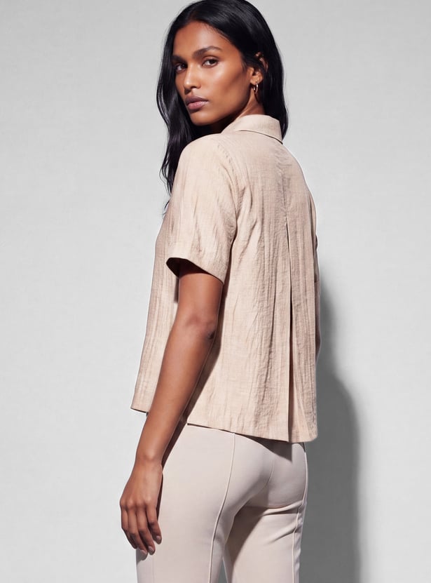 CODE Solid Collared Shirt