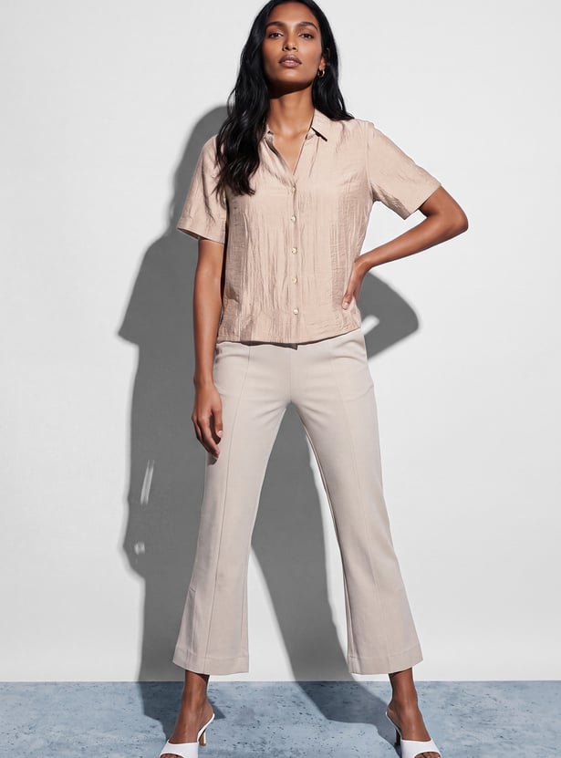 CODE Solid Collared Shirt