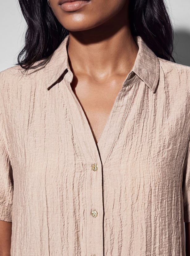 CODE Solid Collared Shirt