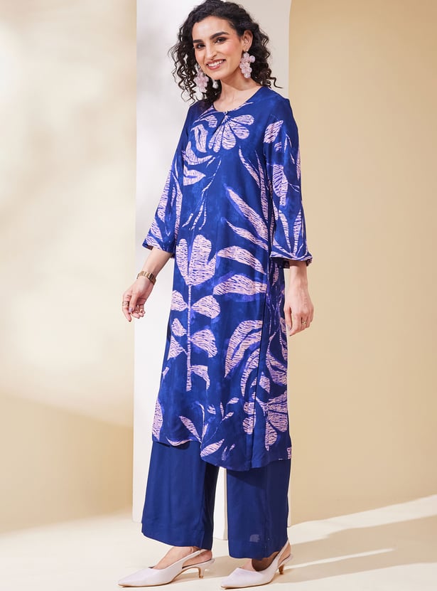 BIBA Floral Print Kurta Set