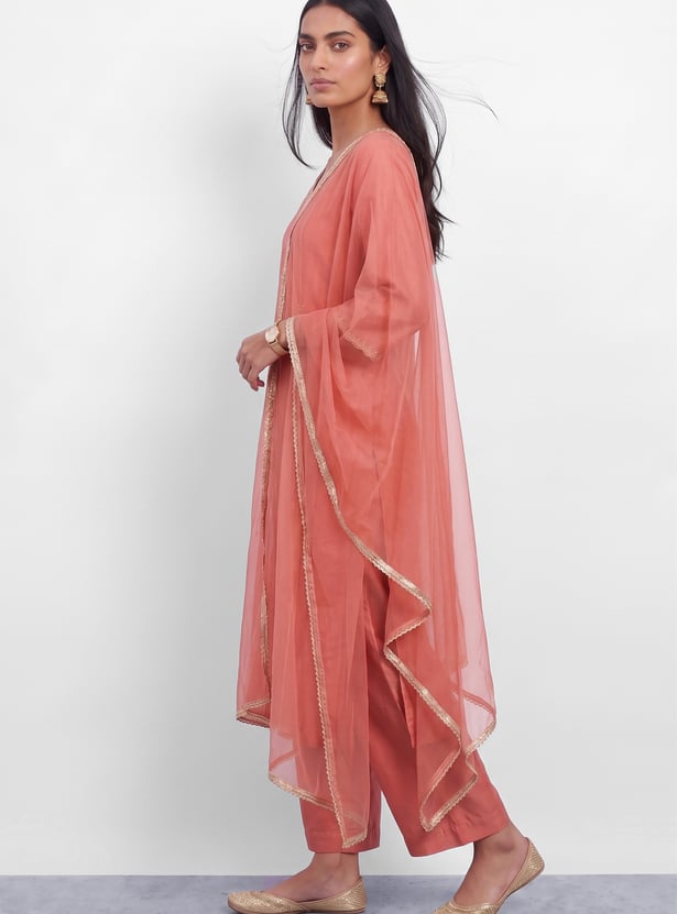 MELANGE Embroidered Kurta Set