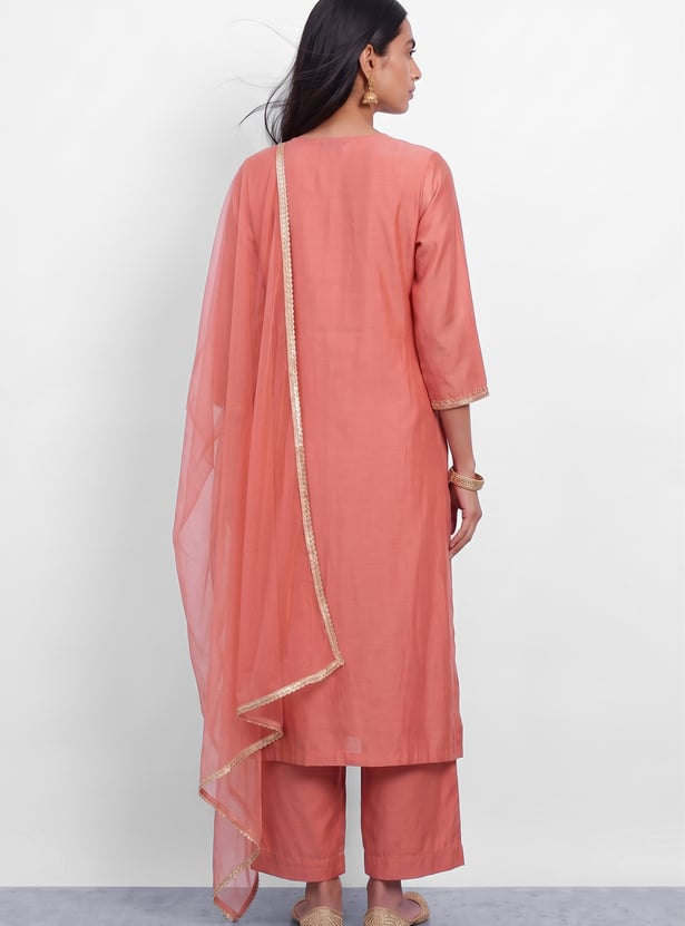 MELANGE Embroidered Kurta Set