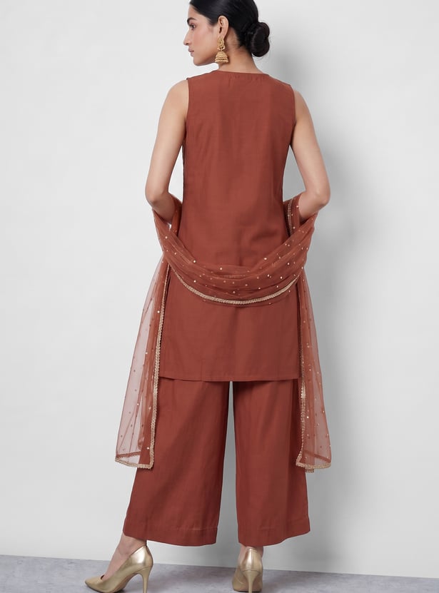 MELANGE Embroidered Kurta Set