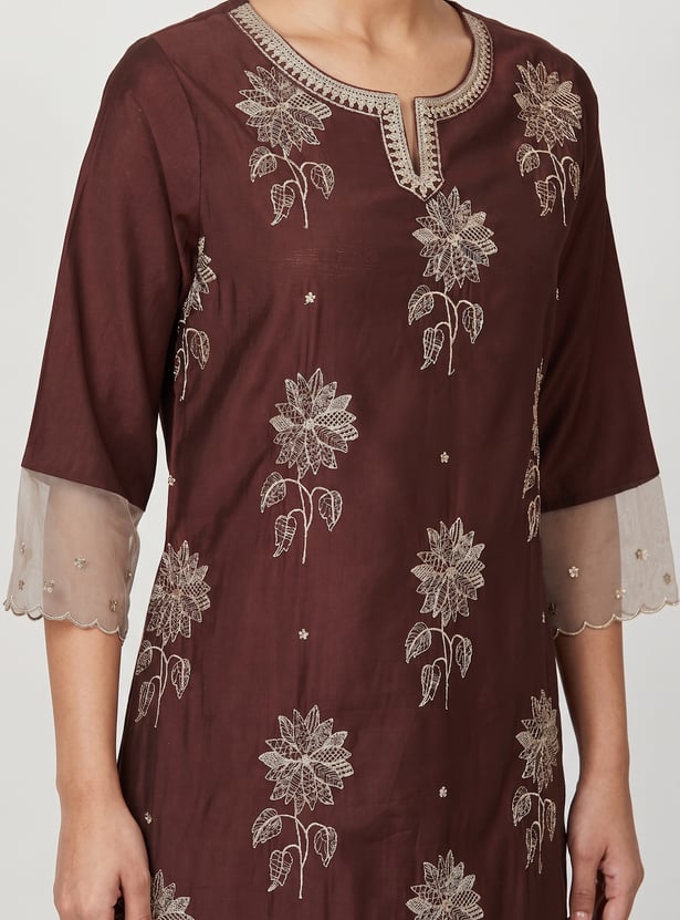 MELANGE Embroidered Kurta Set