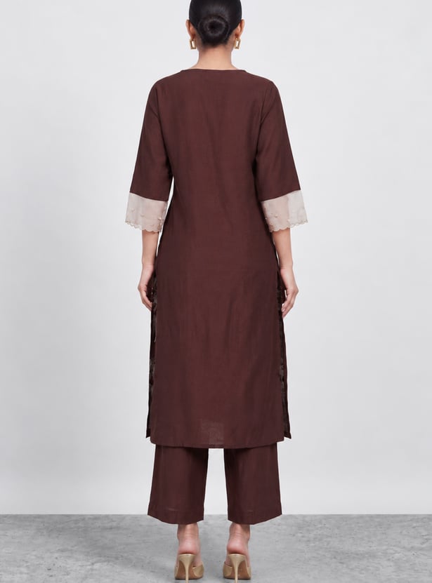 MELANGE Embroidered Kurta Set