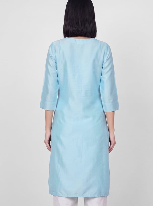 MELANGE Embroidered Straight Kurta