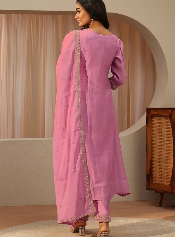 LIBAS Embroidered Kurta Set