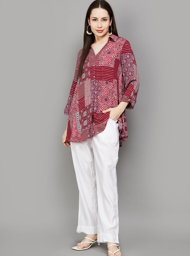 LIBAS Solid Straight Pants