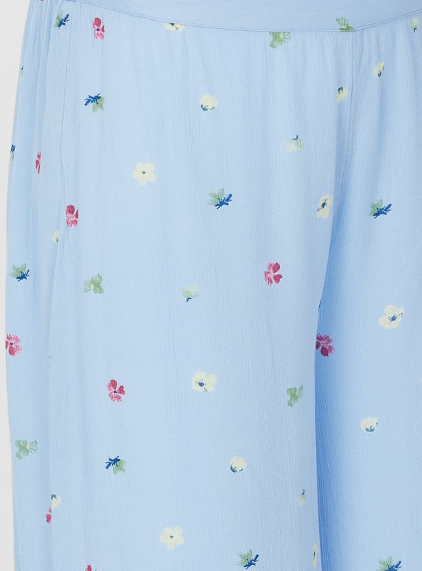 MELANGE Floral Print Kurta Set