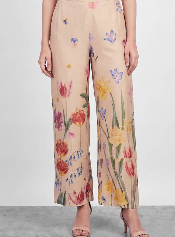 MELANGE Floral Print Kurta Set