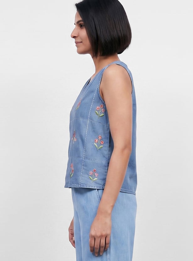 COLOUR ME Embroidered Top