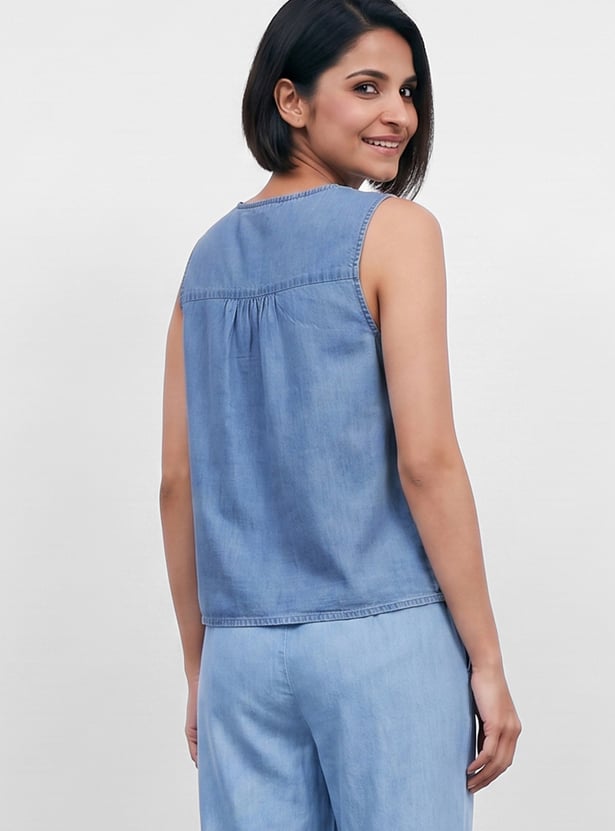 COLOUR ME Embroidered Top