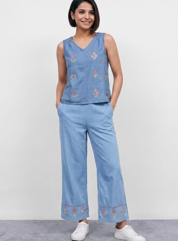 COLOUR ME Embroidered Top