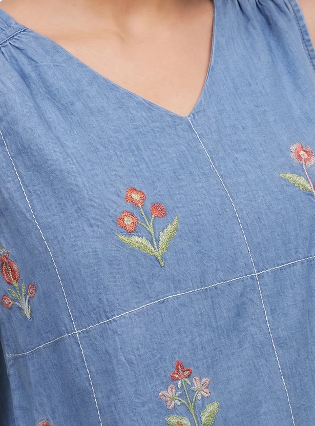 COLOUR ME Embroidered Top