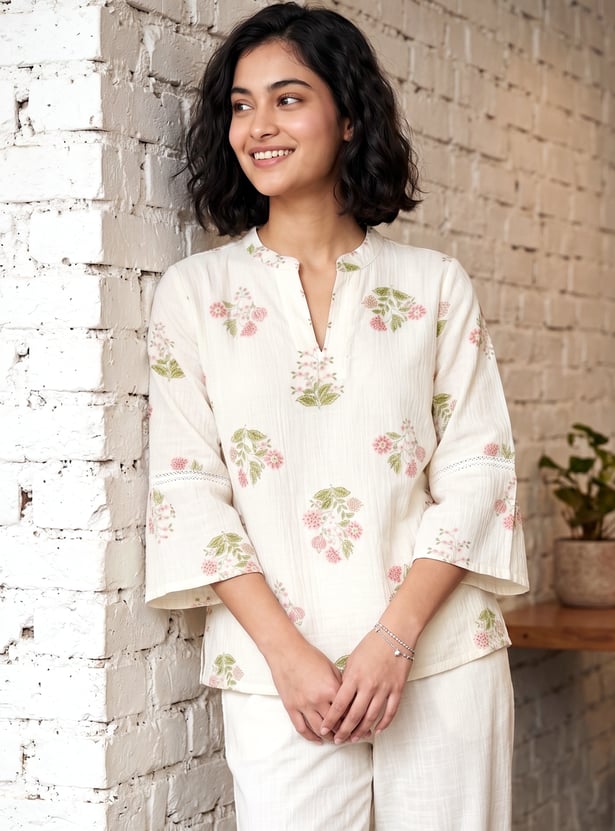 COLOUR ME Floral Print Top