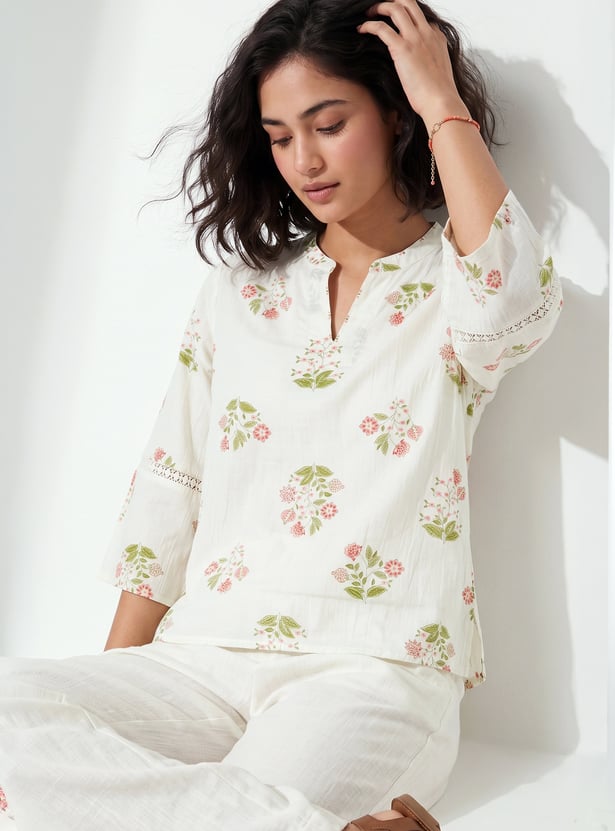 COLOUR ME Floral Print Top